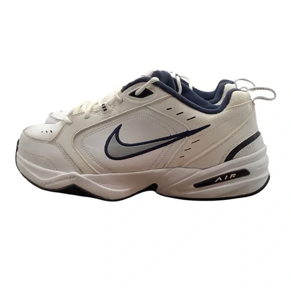 Nike‎ air Monarch white & Blue Sneakers size 11 Athletic Shoes